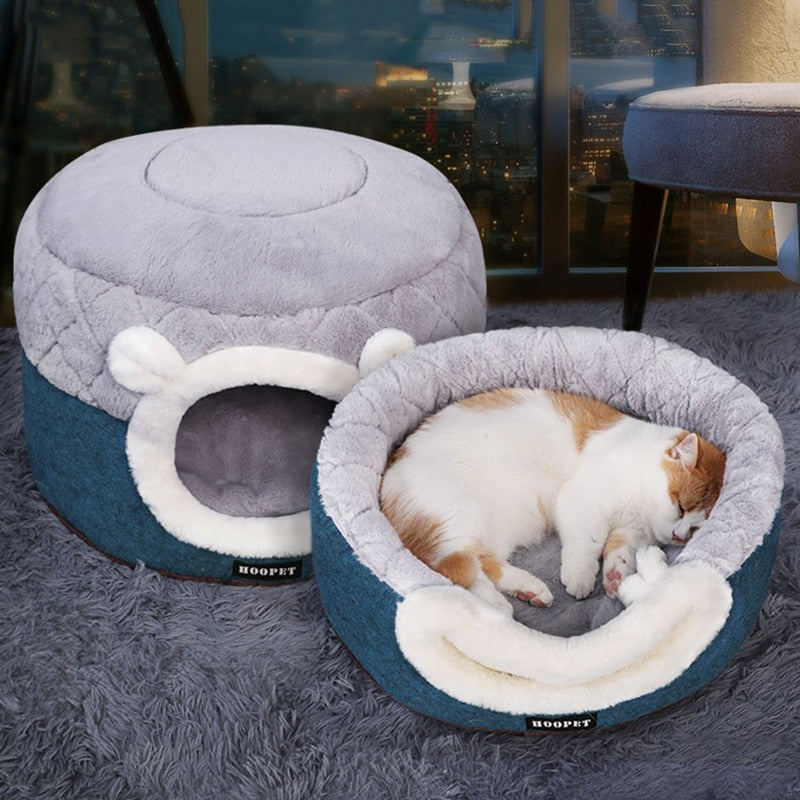 Cozy Retreat for Your Furry Friend! Warming Pet Bed with Soft Material - Ideal Sleeping Bag for Cats and Dogs