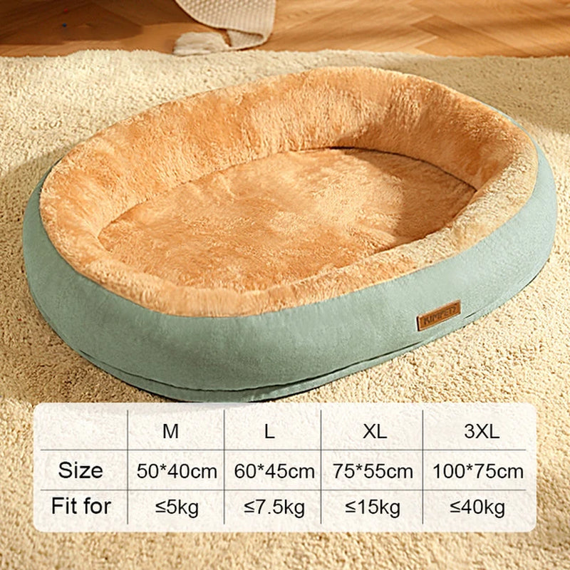 Cozy Winter Retreat: Comfortable Pet Mat Bed for Dogs and Cats - Fluffy Sleeping Pad, Calming Dog Bed House, Ideal Pet Supplies!