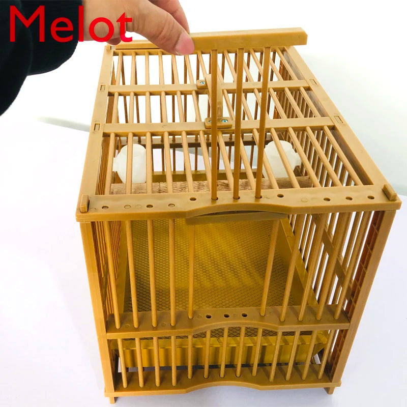 Exquisite Luxury: High-End Wooden Bird Cage - Spacious, Environment-Friendly, and Stylish Thrush Bath Cage for Your Feathered Companion!