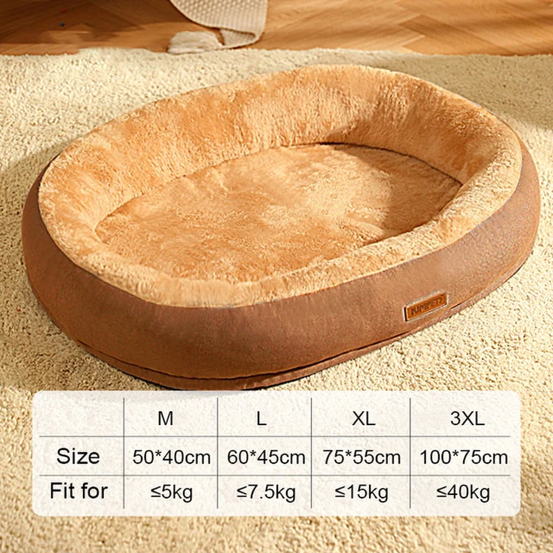 Cozy Winter Retreat: Comfortable Pet Mat Bed for Dogs and Cats - Fluffy Sleeping Pad, Calming Dog Bed House, Ideal Pet Supplies!