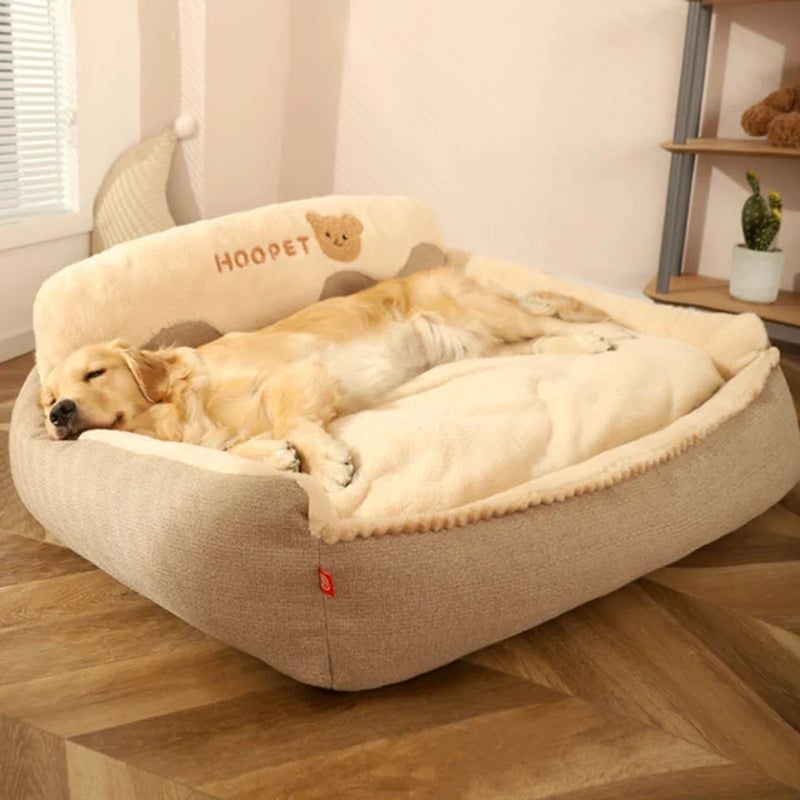 Embrace Winter Bliss: Warm and Cozy Dog Nest for Large Breeds - Golden Retrievers & More! Removable, Washable, and Pure Comfort!