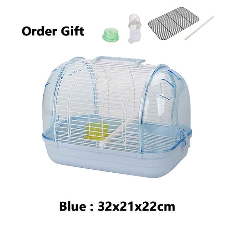 Stylish Portable Parrot Cage with Feeder - Your Bird's Cozy Haven on Every Adventure!