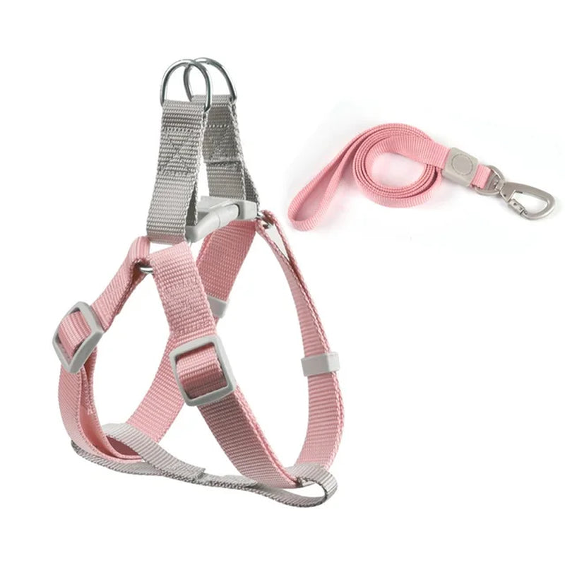 Step Out in Style: Adjustable Dog Harness Vest with Leash - Perfect for Small Dogs, Puppies, and Cats - Ideal for Outdoor Adventures!