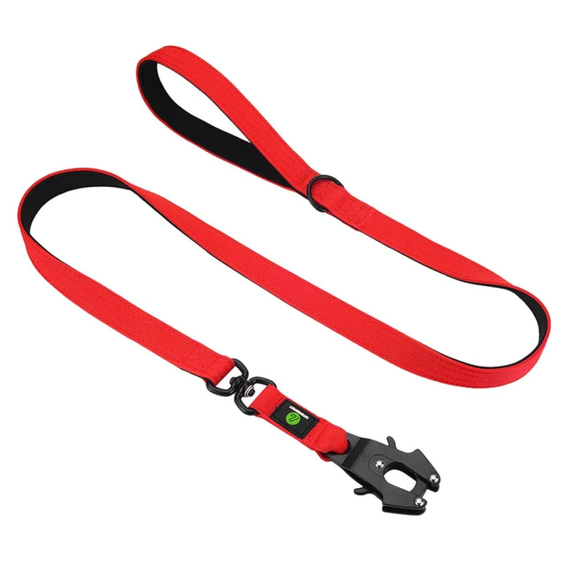 Elite Tactical Dog Leash and Collar Set: Heavy Duty Nylon, Quick Release, Padded Handle - Perfect for Military-Grade Training and Traffic Control!