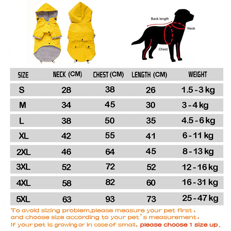 Unleash the Elements: High-Quality Waterproof Dog Coat - Windproof Jacket for Small to Large Dogs, Sport Hoodies for Ultimate Outdoor Style