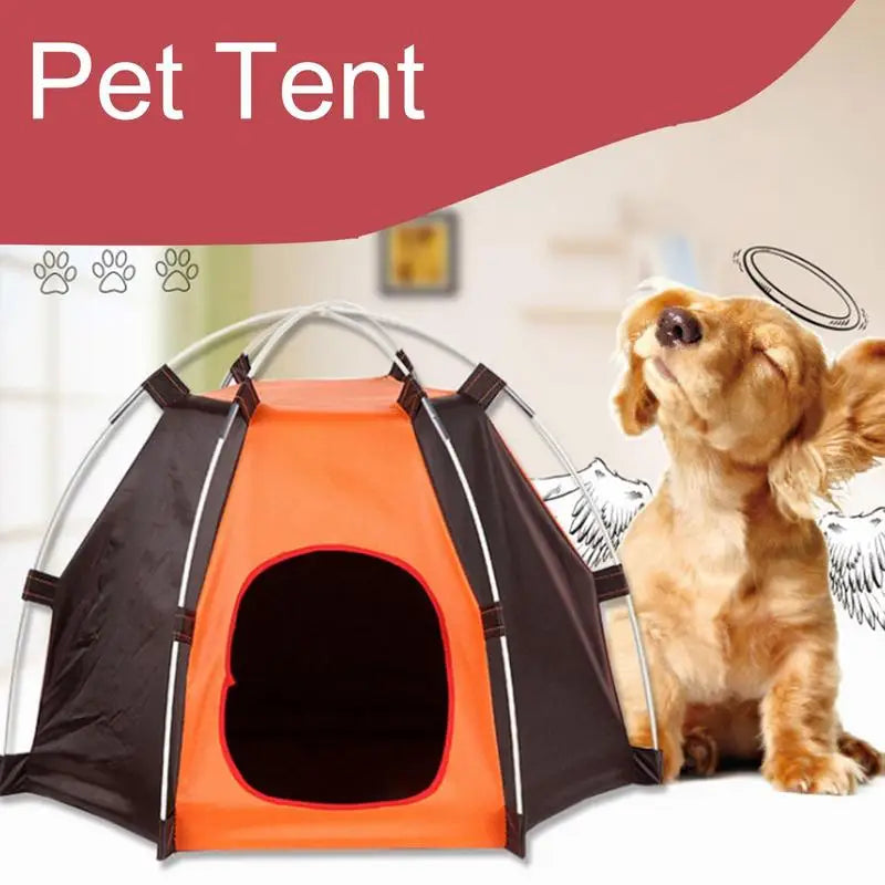 Cozy Retreat for Your Large Pup: Waterproof & Soft Dog Tent - Easy Install, Portable Shelter for Indoor & Outdoor Adventures!