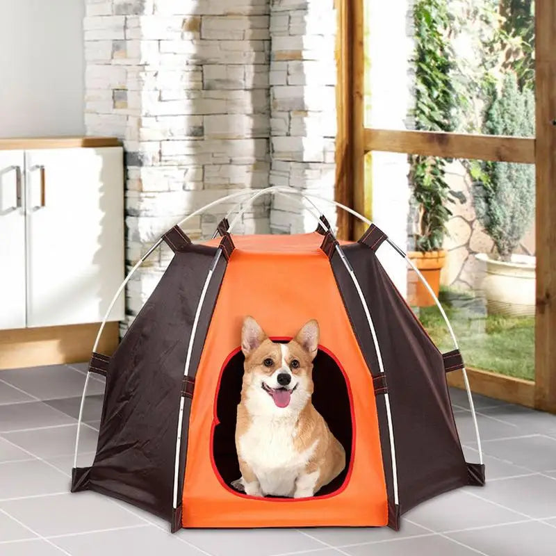 Cozy Retreat for Your Large Pup: Waterproof & Soft Dog Tent - Easy Install, Portable Shelter for Indoor & Outdoor Adventures!