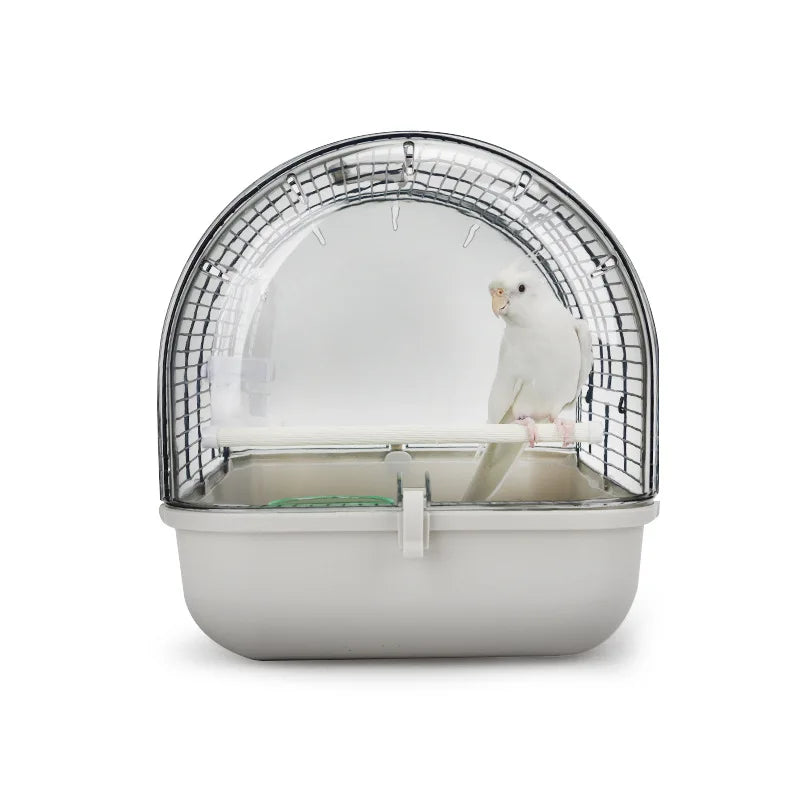 Stylish Portable Parrot Cage with Feeder - Your Bird's Cozy Haven on Every Adventure!