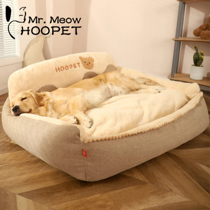 Embrace Winter Bliss: Warm and Cozy Dog Nest for Large Breeds - Golden Retrievers & More! Removable, Washable, and Pure Comfort!