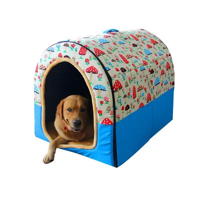 Luxury Living for Large Paws: Disassemblable & Washable Dog Kennel - Ideal for 80-120Kg Pets - Palatial Pet Retreat