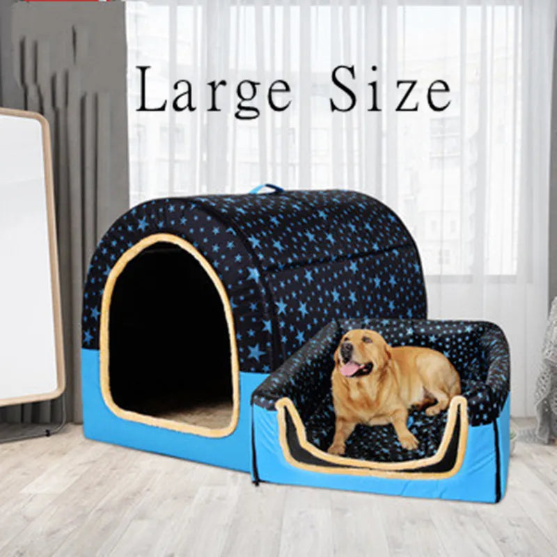 Luxury Living for Large Paws: Disassemblable & Washable Dog Kennel - Ideal for 80-120Kg Pets - Palatial Pet Retreat