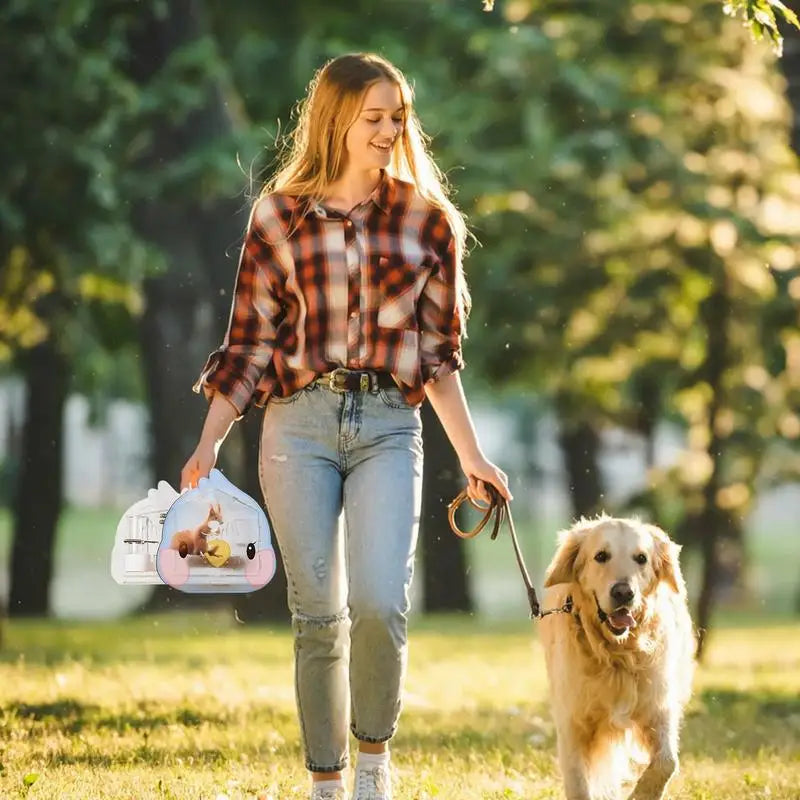 Explore our Clear Parrot Carrier Bag - The Ultimate Bird Travel Companion. Safe, stylish, and ready for exciting adventures!