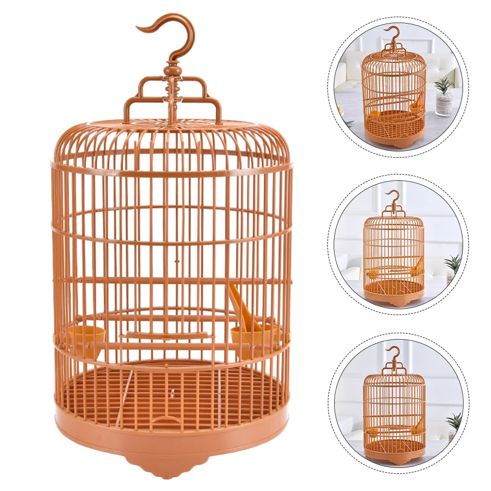 Achieve the perfect balance of elegance and practicality with this hanging bird cage!