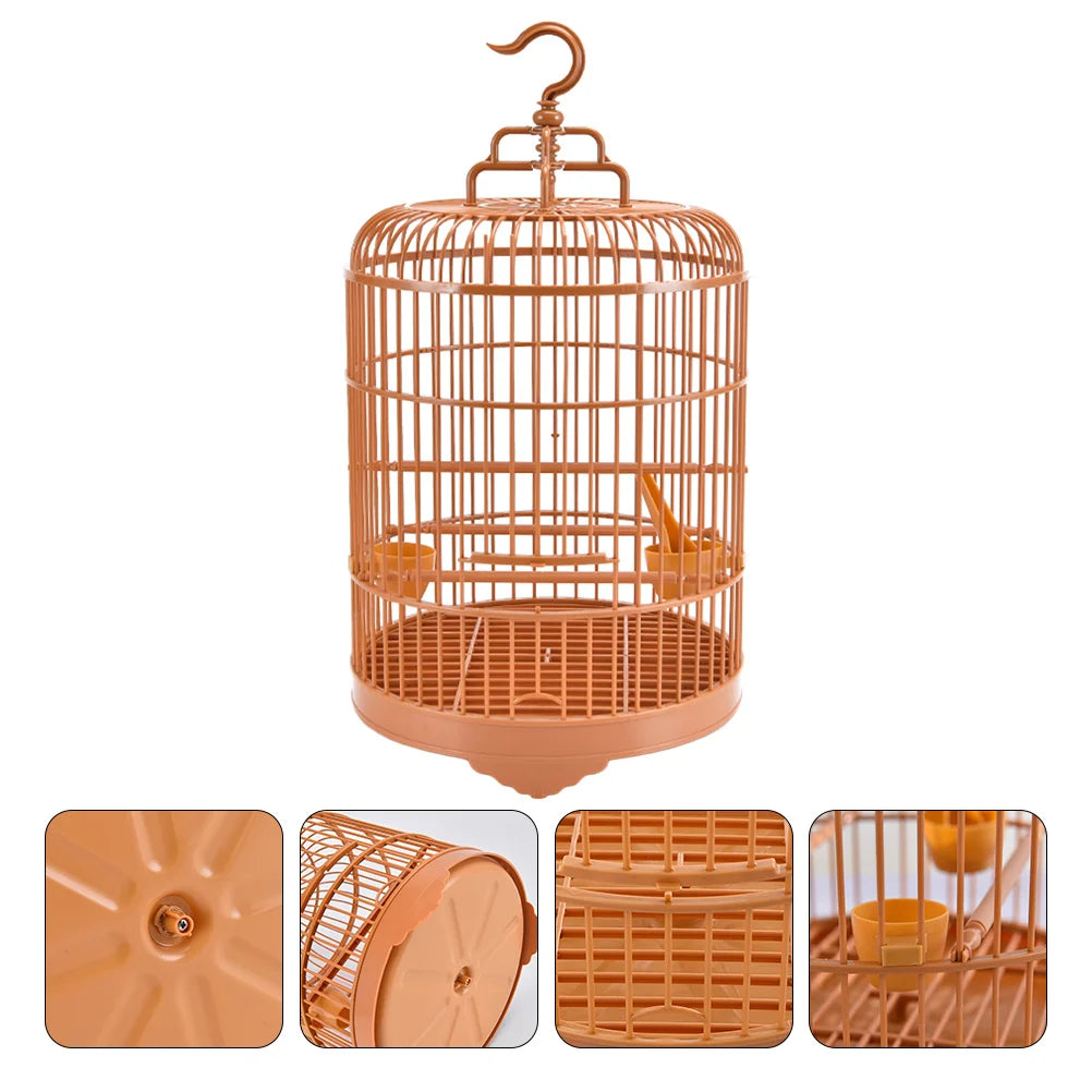 Achieve the perfect balance of elegance and practicality with this hanging bird cage!