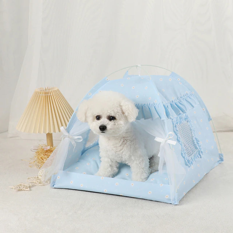 Winter Retreat: Cozy Pet Tent Bed with Warm Cushions - Stylish Cat Furniture for Ultimate Comfort and Relaxation!