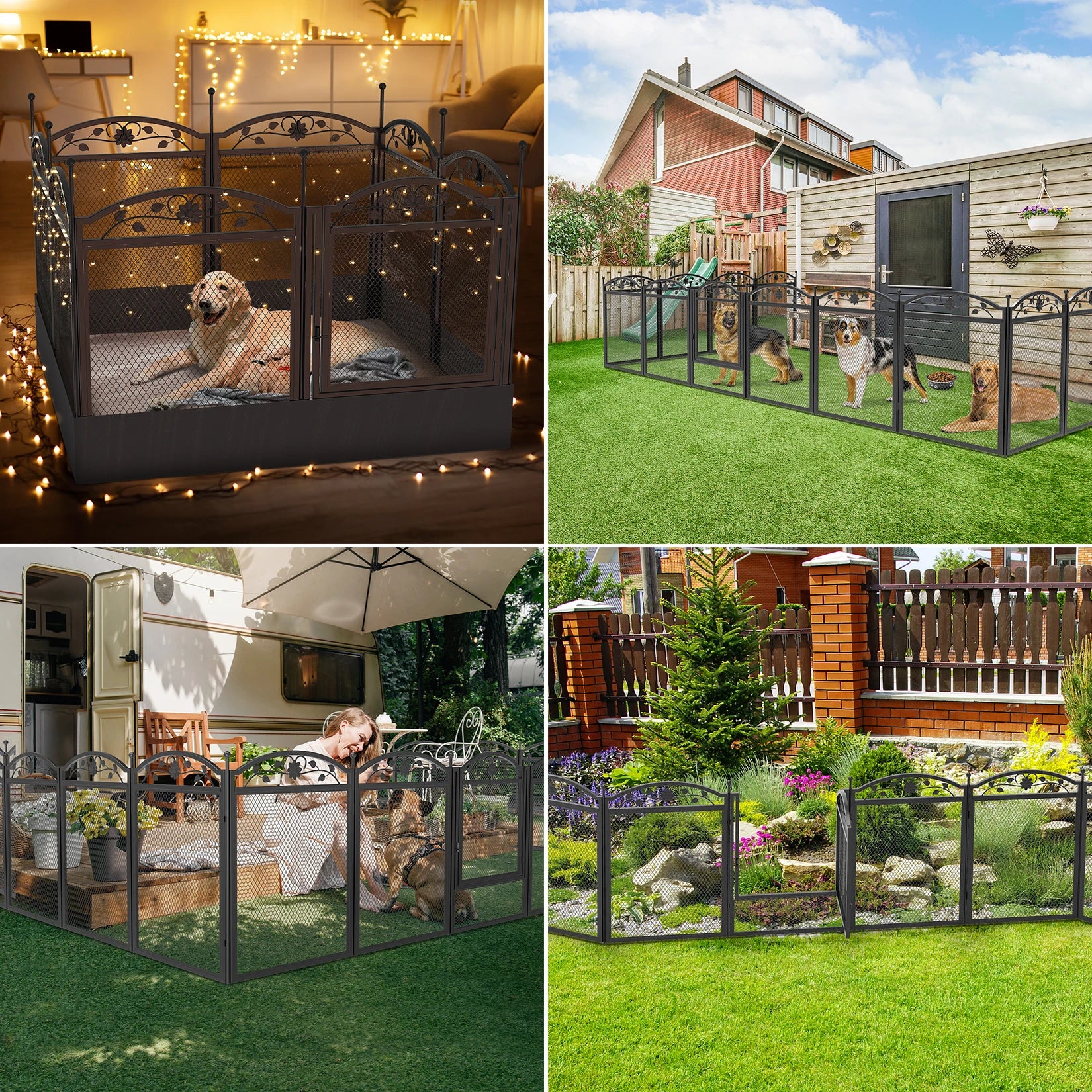 Detachable Dog Playpen Fence - 8-Panel Exercise Puppy Kennel Cage with Waterproof Fertility Pad, Ultimate Dog Supplies