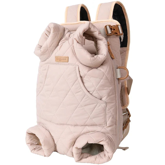 Fashion Puppy Dog Plate Carrier Backpack - Stylish Winter Warmth for Small Dogs - Cat Mascotas Accessory