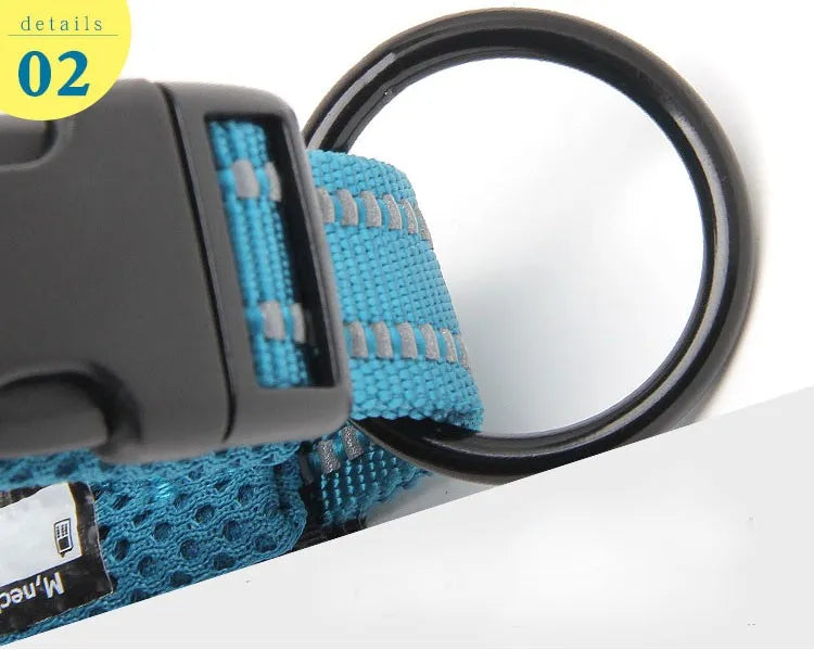 Reflective Luxury Pet Dog Collar: Adjustable, Padded, and Durable - Ideal for Training and Style! 