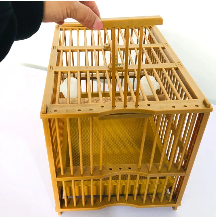 Exquisite Luxury: High-End Wooden Bird Cage - Spacious, Environment-Friendly, and Stylish Thrush Bath Cage for Your Feathered Companion!