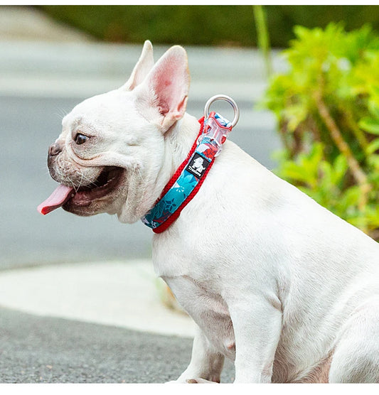 Floral Pet Collar: Stylish Comfort for Small, Medium, and Large Dogs - Perfect for Outdoor Adventures!