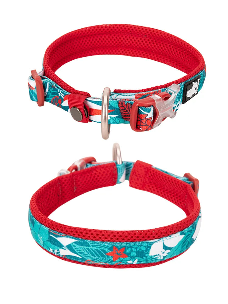 Floral Pet Collar: Stylish Comfort for Small, Medium, and Large Dogs - Perfect for Outdoor Adventures!