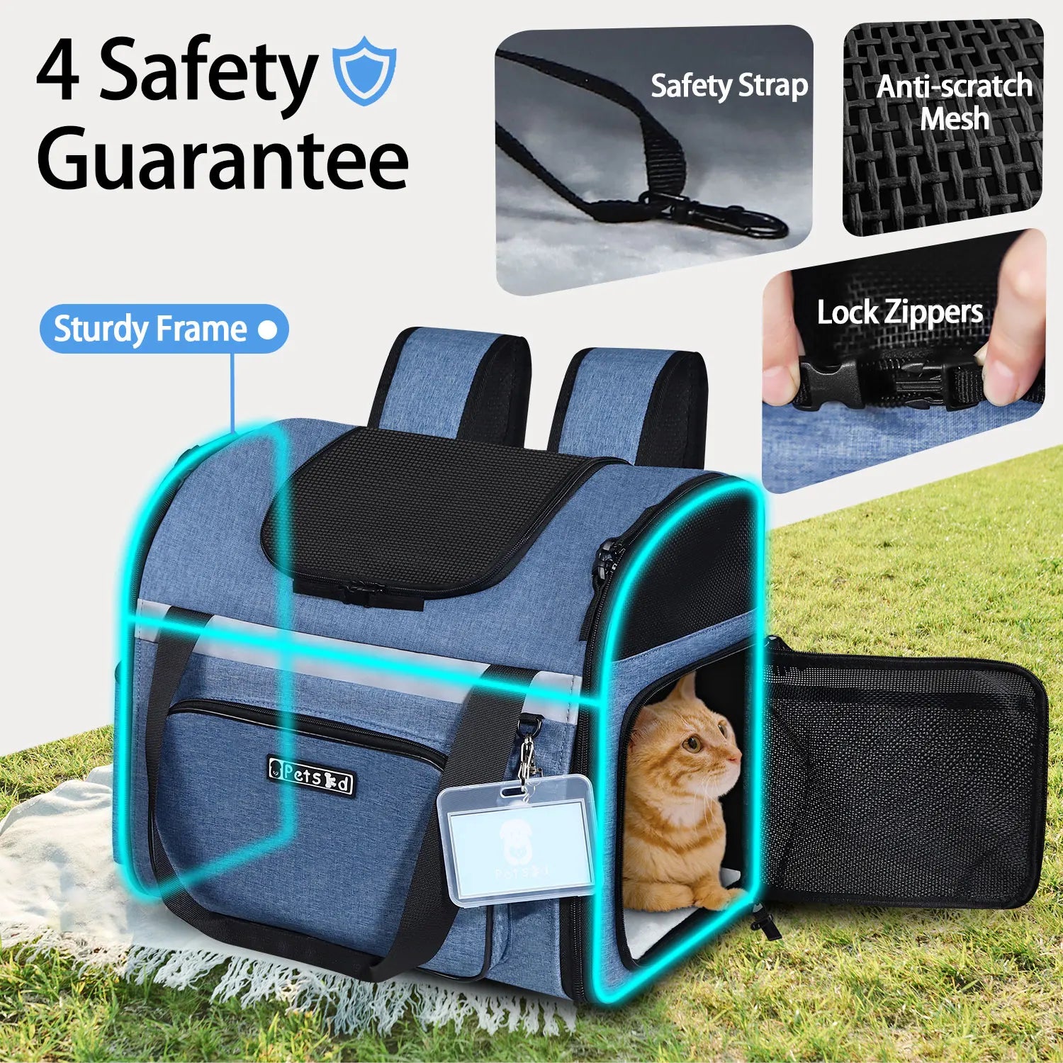 Jet-Set in Style: Southwest Airline Approved Pet Backpack Carrier - Safe, Stylish, and Ideal for Small Dogs and Cats