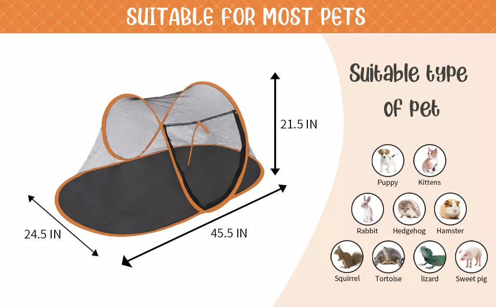 Create an Instant Oasis: Portable Folding Pet Tent for Cats and Dogs - Easy Operation, Outdoor Kennel, and Playpen Fun!