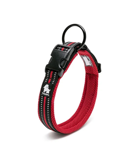 Reflective Luxury Pet Dog Collar: Adjustable, Padded, and Durable - Ideal for Training and Style! 