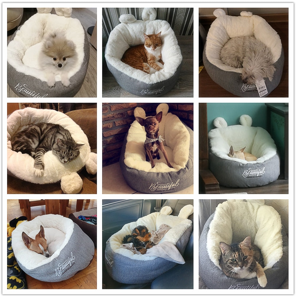 Cozy Retreat for Your Furry Friend! Warming Pet Bed with Soft Material - Ideal Sleeping Bag for Cats and Dogs