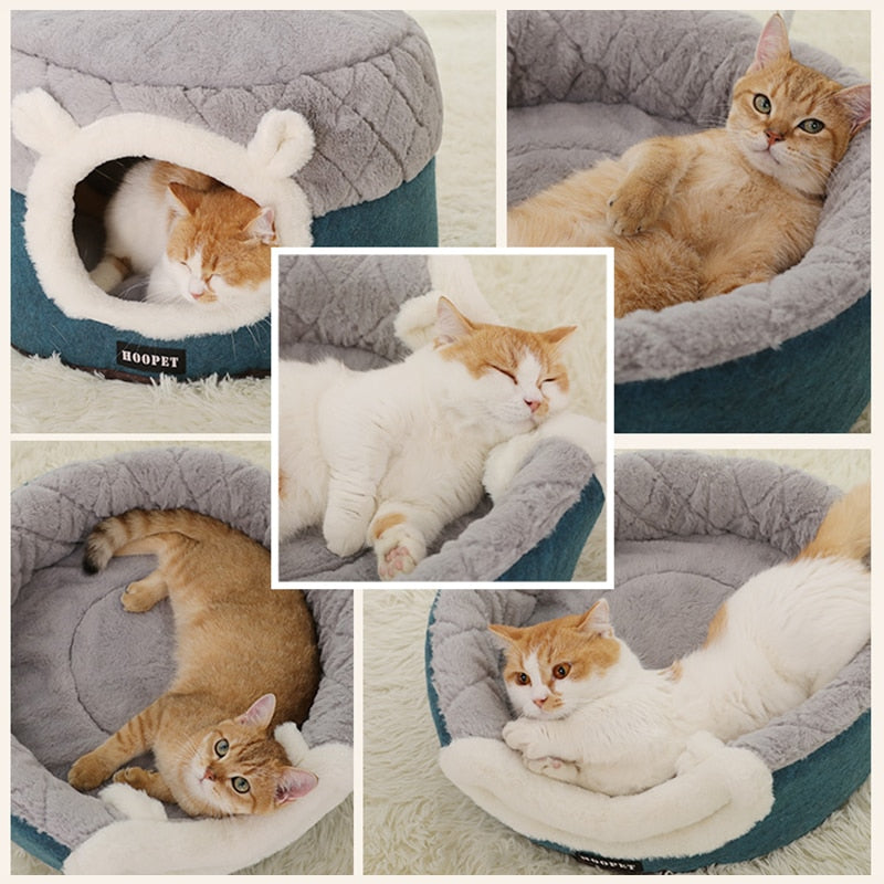 Cozy Retreat for Your Furry Friend! Warming Pet Bed with Soft Material - Ideal Sleeping Bag for Cats and Dogs