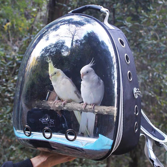 Feathered Elegance: Transparent Bird Cage for Breeding and Flying - Acrylic Avian Sanctuary