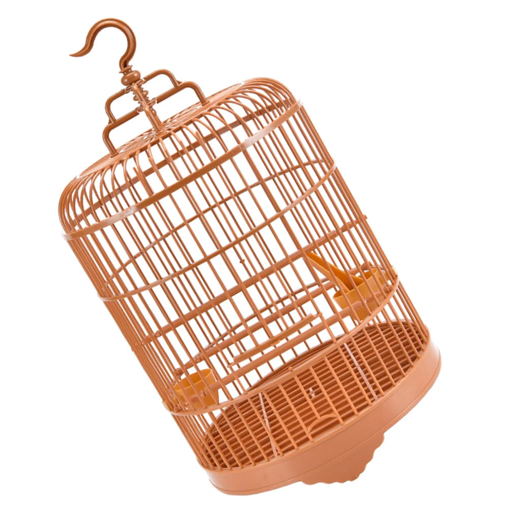 Achieve the perfect balance of elegance and practicality with this hanging bird cage!