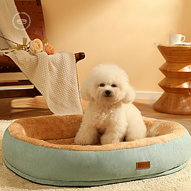 Cozy Winter Retreat: Comfortable Pet Mat Bed for Dogs and Cats - Fluffy Sleeping Pad, Calming Dog Bed House, Ideal Pet Supplies!